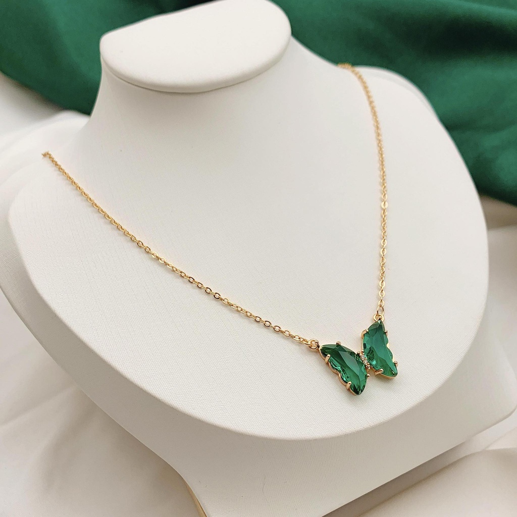 80913  كوليه جولد فراشة فصوص باجت ماركة واي اس اكس