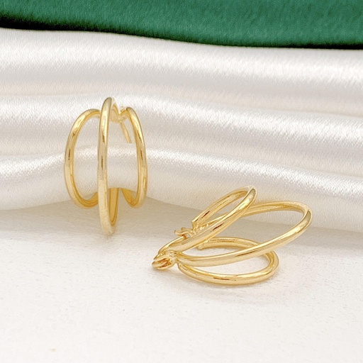 [34315] 34315  حلق جولد بريمة l;v,km عمود فضة عيار 925  ماركة ماريا فصوص