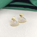 34449    حلق سلفر بريمة عمود فضة عيار 925  ماركة ماريا فصوص كريستال